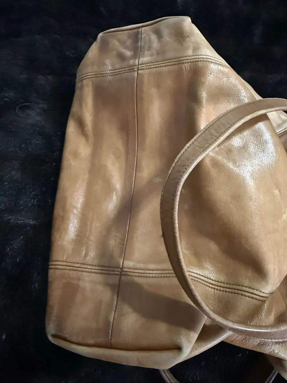 COACH Glove Tanned Cowhide Tote w/hangtag in Brown bag VINTAGE Made in USA